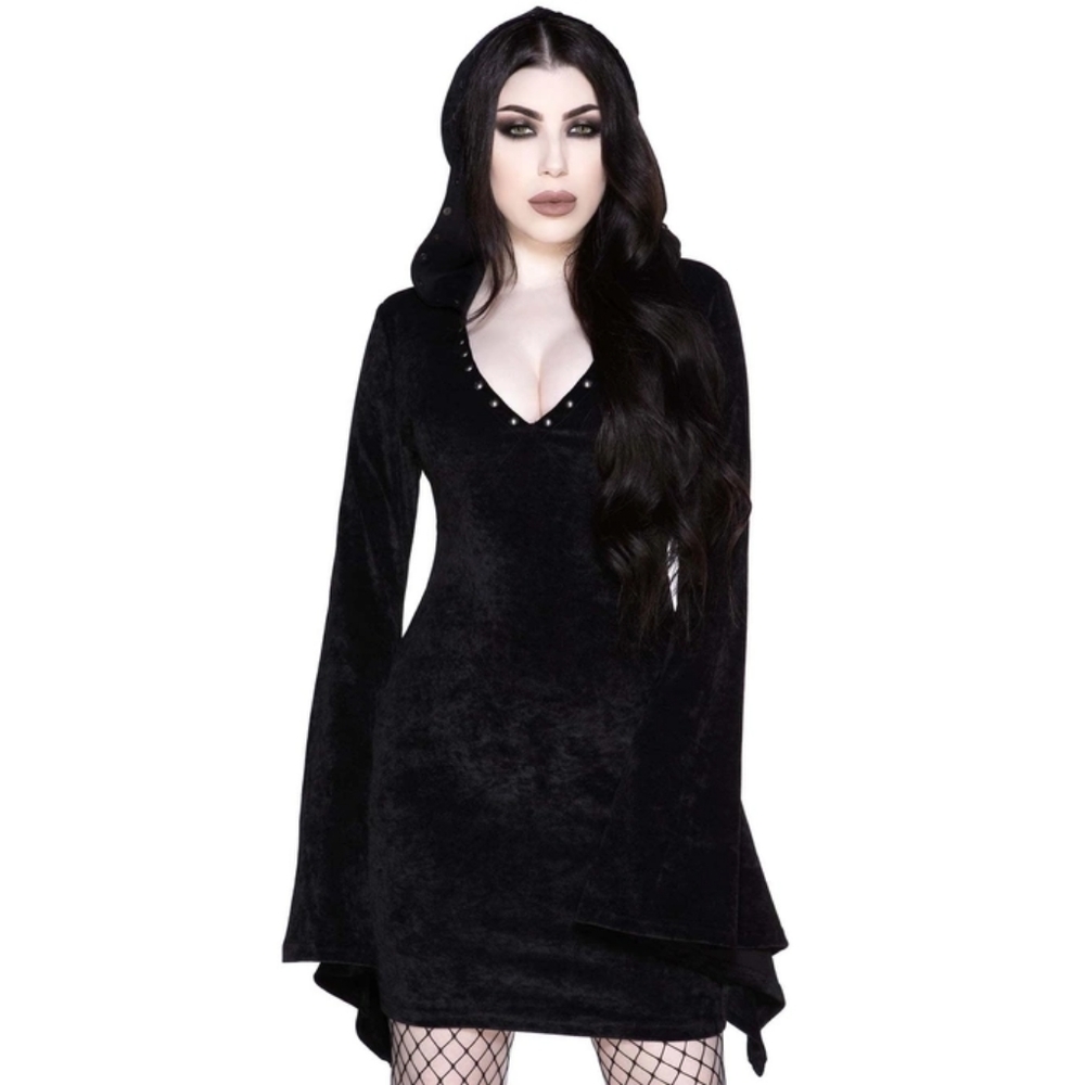 Forbidden Studded Corduroy Dress